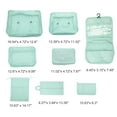 thumbnail image 2 of Unique Bargains 8 Pcs Portable Packing Cube Set for Luggage Light Blue, 2 of 6