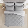 thumbnail image 2 of Modern Threads Bed In a Bag 7-Piece Gray Comforter Set, Full, 2 of 4
