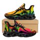 thumbnail image 1 of Zapatillas deportivas con estampado de coche en degradado azul y morado para mujer y hombre, transpirables, antideslizantes, informales, para exteriores, nuevas de moda, 1 of 6
