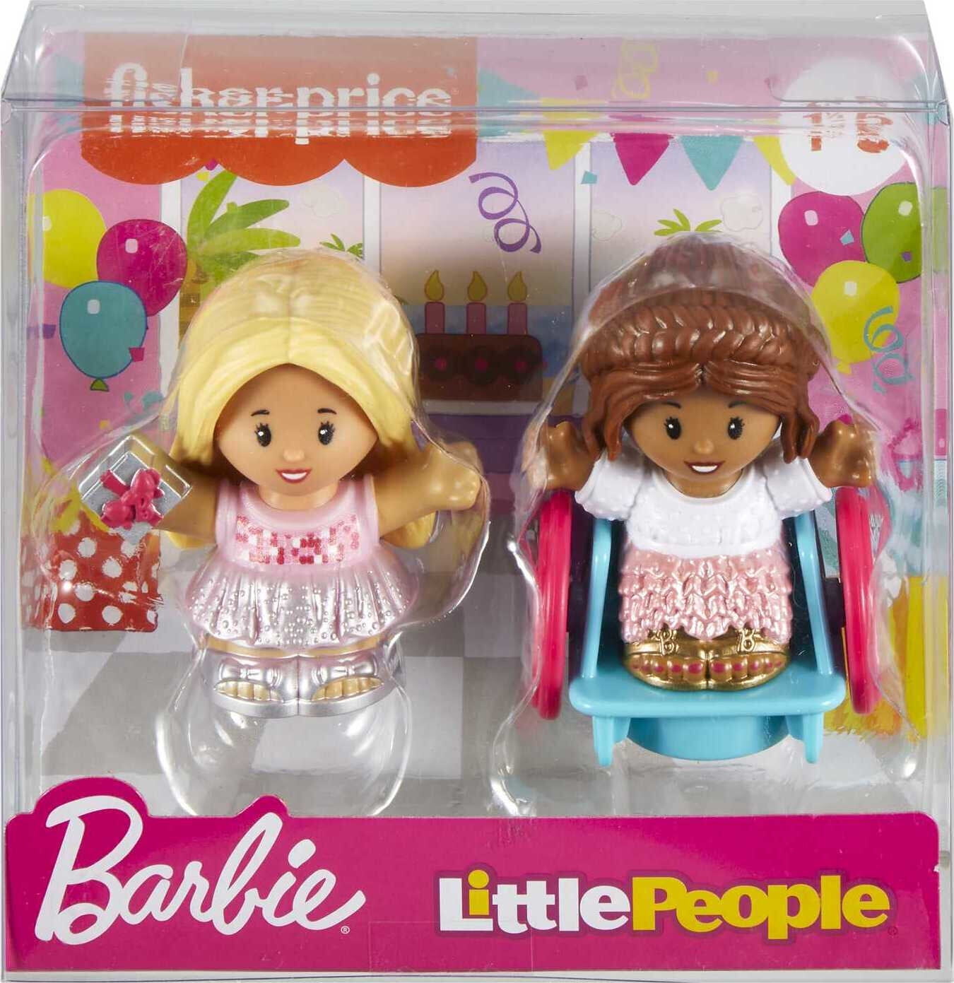 Fisher-Price Little People Barbie Toddler Toys,You Can Be Anything Figure  Pack,7 Characters for Pretend Play Ages 18+ Months