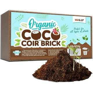  Envelor Coco Coir Brick Coconut Fiber for Plants Natural  Garden Soil for Vegetables Potting Soil Block Coco Peat Coco Coir Bulk  Coconut Husk Planting Soil 10 lbs Compressed Coconut Coir