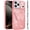 Pink, variant on XPM for Apple iPhone 17 Pro Max (6.9") Phone Case, Butterfly Moveable Grip 3D Pop Stand Full Diamond Bling Sparkling TPU Fashion Hybrid Cover for iPhone 17 Pro Max (Rose Gold)