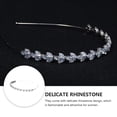 thumbnail image 3 of OULII French Hair Barrettes Hair Band Alloy Silver 1Pcs, 3 of 8