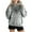 Gray, variant on Yangnuo Womens Polka Dots Comfy Casul Trendy Hoodies Women's Fashionable Loose Casual Long Sleeved Sweatshirt Hooded Pocket Hoodie Solid Color Top