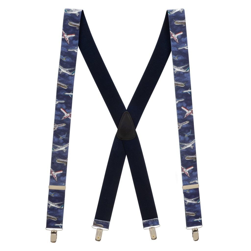 Suspender Store 54 IN Nighttime Airplane Suspenders