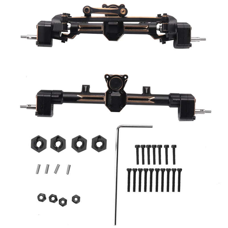 Brass Complete Front and Rear Portal Axle Set for 1/24 RC Crawler Car Axial  SCX24 JLU C10 Deadbolt Upgrades - Walmart.com