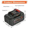 thumbnail image 5 of Moclever 21V Replacement Battery for Cordless Snow Shovel, 2600mAh Replacement Lithium Battery, (Charger Exclude), 5 of 6