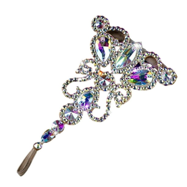 Tobillera para danza del vientre Yinane Estilo B Accesorios de joyería para pie diamantes de imitación brillantes