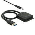 thumbnail image 1 of SATA to USB 3.0  SATA III Cable Hard Drive Adapter Converter for  2.5/3.5 SATA HDD/SSD Hard Drive Disk and SATA Optical Drive  Include 12V/2A Power Adapter, 1 of 6