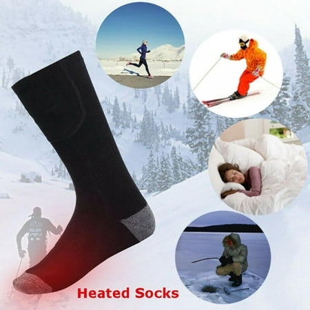 

Heated Socks Battery Powered Unisex Heating Thermal Electric Socks Foot Warmer for Skiing Hunting Walking Motorcycling Riding Winter Warm Socks