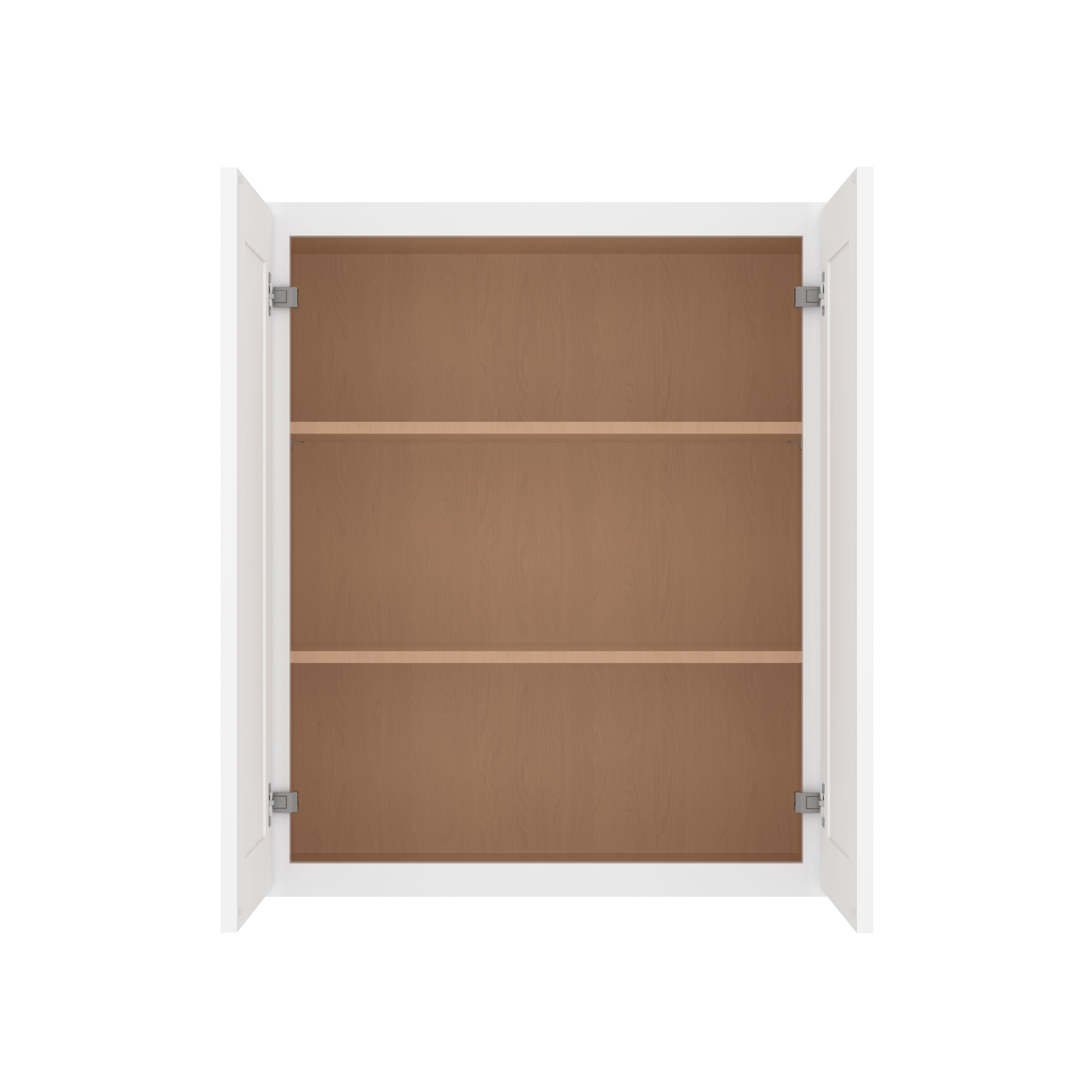 Furinno Shaker Wall Kitchen Cabinet 2-Doors-2 Shelves, Ready to Assemble, 12 D x 30 W x 36 H, White