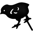 thumbnail image 4 of Estacas de jardín XCF 4 piezas diseño de gallo color negro, 4 of 4