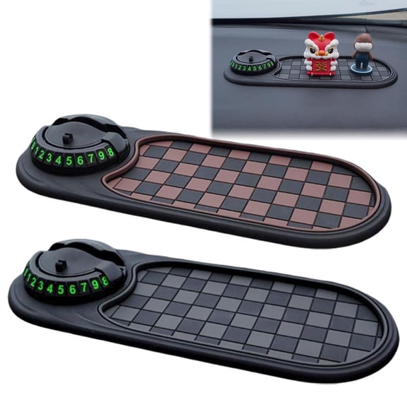 QHUDLV Dashboard Anti-Slip Mat â€“ Interior Grip Pad â€“ Holds Phone Sunglasses Gadgets