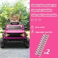 thumbnail image 5 of 12V Powered Ride on Car Toy, Ford Bronco Raptor Kids Electric Vehicle Car with Parent Remote, Battery Powered Ride on Truck for Boys Girls w/ Rear Wheel Suspension, Bluetooth, Pink, 5 of 7