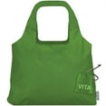 thumbnail image 2 of ChicoBag Vita Compactable Reusable Shopping Tote/Grocery Bag with Pouch, Pale Green, 19 x 12.5-Inch Bag/4 x 4-Inch Pouch, 2 of 2