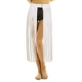 thumbnail image 3 of iiniim Women Long Fringe Tassel Skirt Belt Punk Cool Faux Leather Double Buckles Waistband for Dance Party Costume, 3 of 7