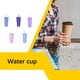 thumbnail image 4 of Wosthever Botella de agua Frasco al vacío Taza con pajitas Mano de obra fina Tamaño compacto Diseño grueso multicolor Suministros para Cocina y Comedor Púrpura claro, 4 of 6