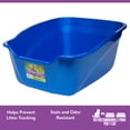 Vibrant Life High Sided Hideout Cat Litter Box, Blue