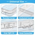 thumbnail image 3 of Iauyy Stackable Clear Pencil Box with Snap-Tight Lid, Large Capacity Plastic Storage Organizer for Pencils, Markers, Crayons ,Perfect, 3 of 6