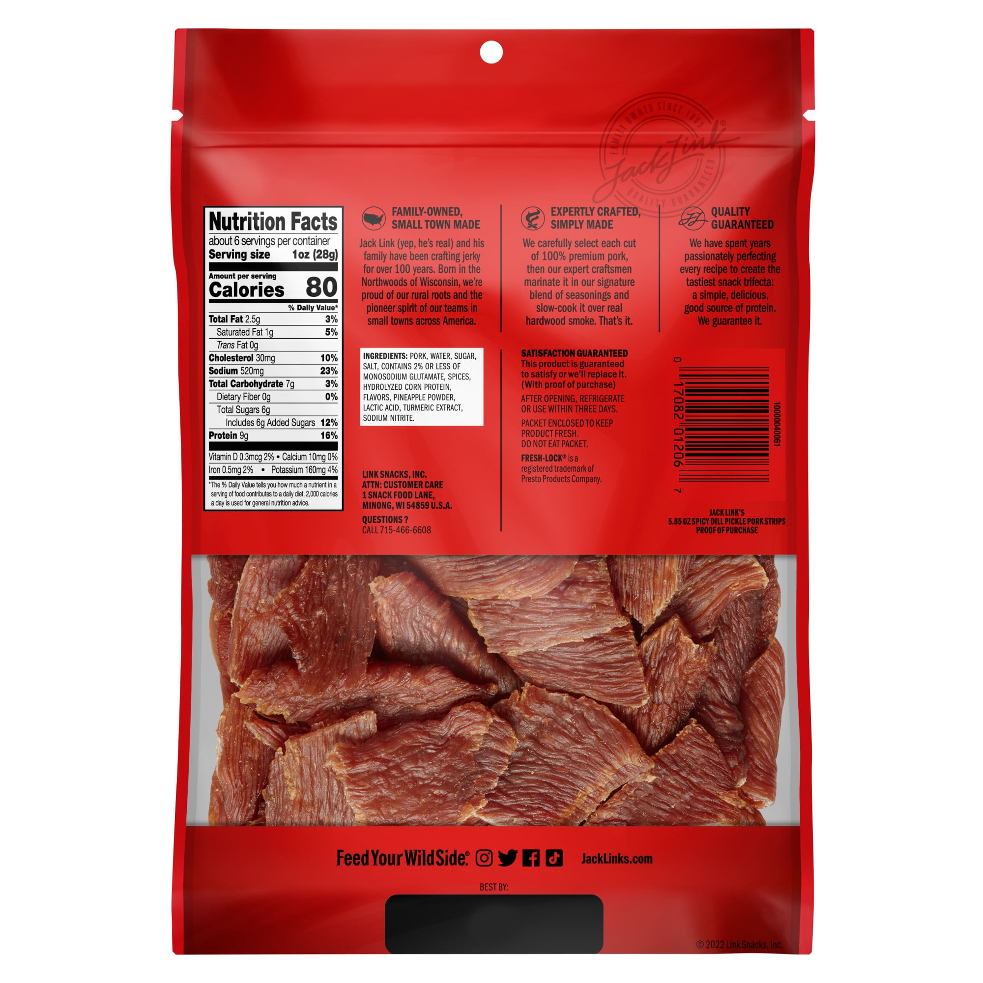 Buy Jack Link's Pork Strips, Spicy Dill Pickle, 5.85 oz Online at