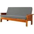 thumbnail image 1 of 2024 1 Piece Futon Slipcovers Elastic Grid Fit for 6-8 Inches (Dove Gray), 1 of 7