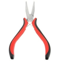Uxcell Mini Flat Nose Pliers 4.5" Smooth Jaw Precision Cutters with Plastic Handle for DIY Crafts