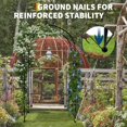 thumbnail image 5 of Kselythan Garden Arch Trellis,Metal Wedding Arch With Stakes,Garden Arch Arbor For Climbing Plants,Roses,Vines,Wedding Archway Decor For Lawn Patio Party Backyard, 5 of 6