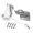 White, variant on Boat Mounting Bracket Hardware Bundle, Stainless Steel Marine Support Set with Locking Pin for Davit Replacement