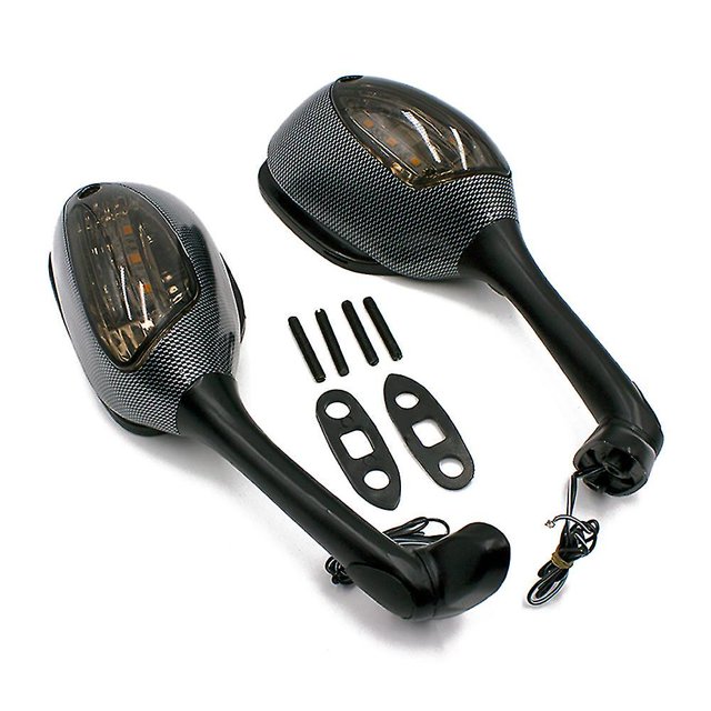 Manillar de espejo de motocicleta 2 uds para Suzuki GSXR 1000 2005 - 2008 K6 K7 K8 GSXR 600 750 2006-2010 con espejo de luz de señal de giro