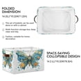 thumbnail image 2 of Foldable Storage Basket,Canvas Fabric Foldable Storage Bins with Handles Open Home Storage Bins Boxes for Toy Book Shelf Closet Baskets Intricately Butterfly, 2 of 8
