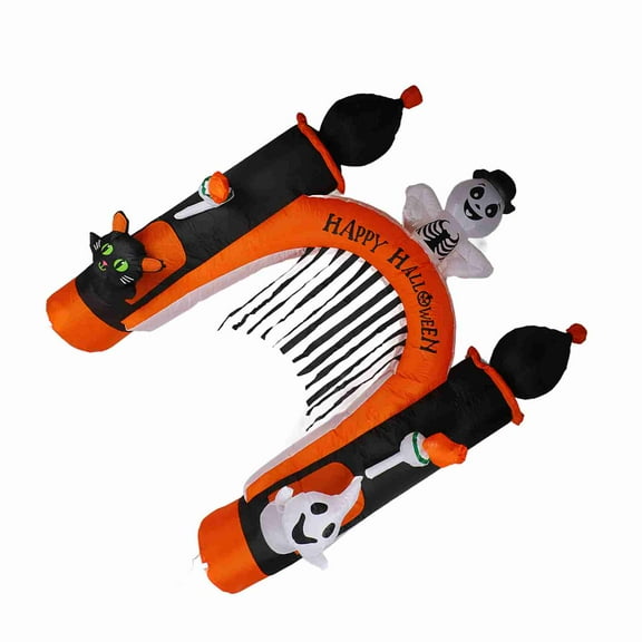 8FT Tall  Ghost Inflatables Archway,  Outdoors Decoration Arch, Blow Up Yard Decorations With LED Lights For Yard Garden Lawn Indoor Outdoor Decor