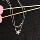 thumbnail image 3 of Tobilleras Minnieouse Pulseras de tobillo con colgante de estrella Plata, 3 of 6