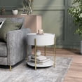 thumbnail image 2 of Furniture of America Haft Wood End Table with Hidden Storage in White, 2 of 5