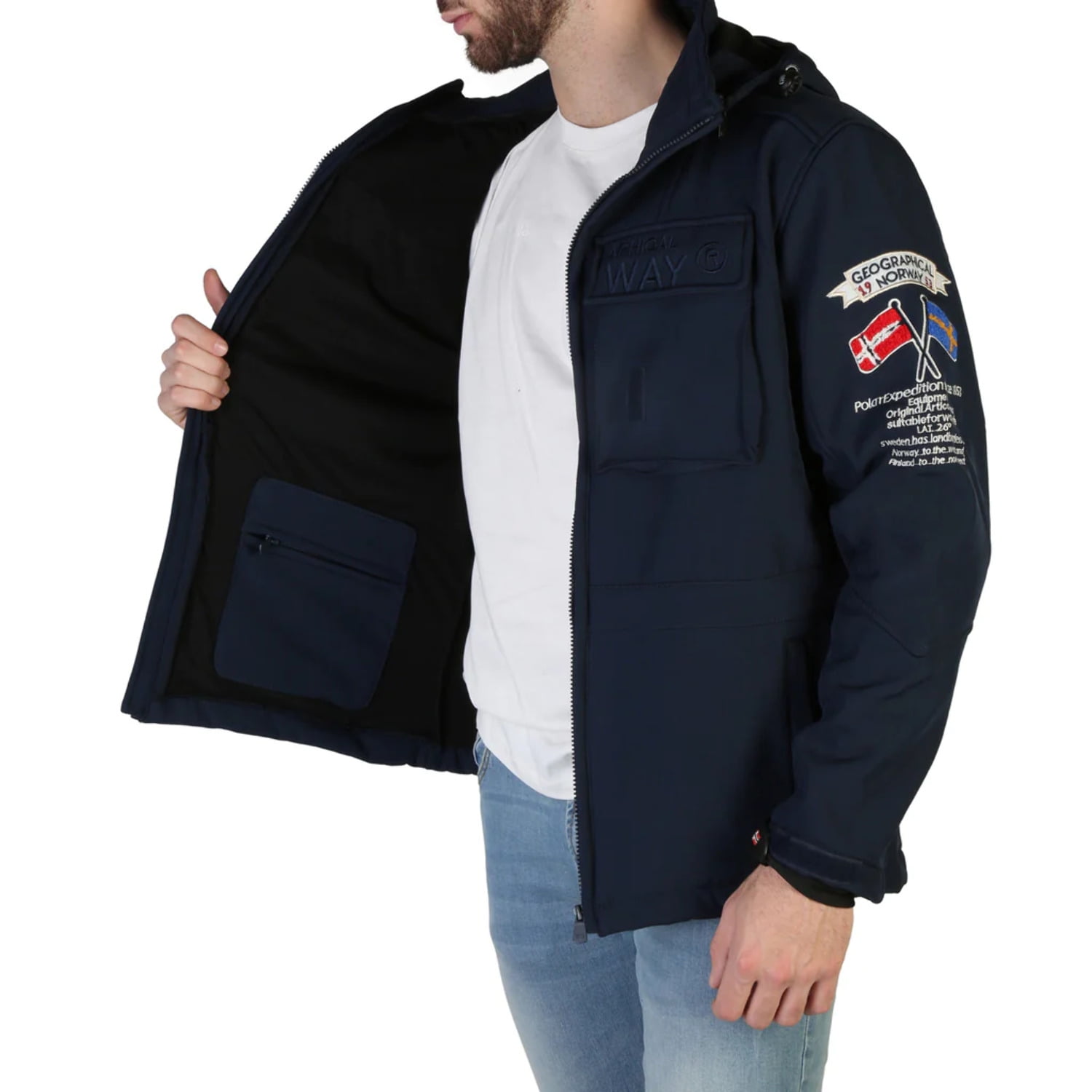 Geographical Norway Target-Zip_Man Outerwear Jacket Black