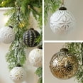 thumbnail image 4 of 12PCS Vintage Christmas Ornaments for Tree Decorations - 3.15inch Rustic Christmas Ball Shatterproof Hanging Ornaments for Indoor Xmas Holiday Wedding Decor, 4 of 9