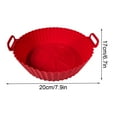 thumbnail image 3 of Reusable Silicone Air Fryer Basket Liner | 7.5 Inch Non-Stick Fryer Parchment Replacement | Dishwasher Safe & Heat Resistant | No Need to Clean Fryer | 1-Pack, 3 of 5