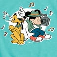 thumbnail image 3 of Disney - Mickey & Friends - Pluto & Mickey Listening to Music - Toddler And Youth Girls Short Sleeve Graphic T-Shirt, 3 of 5