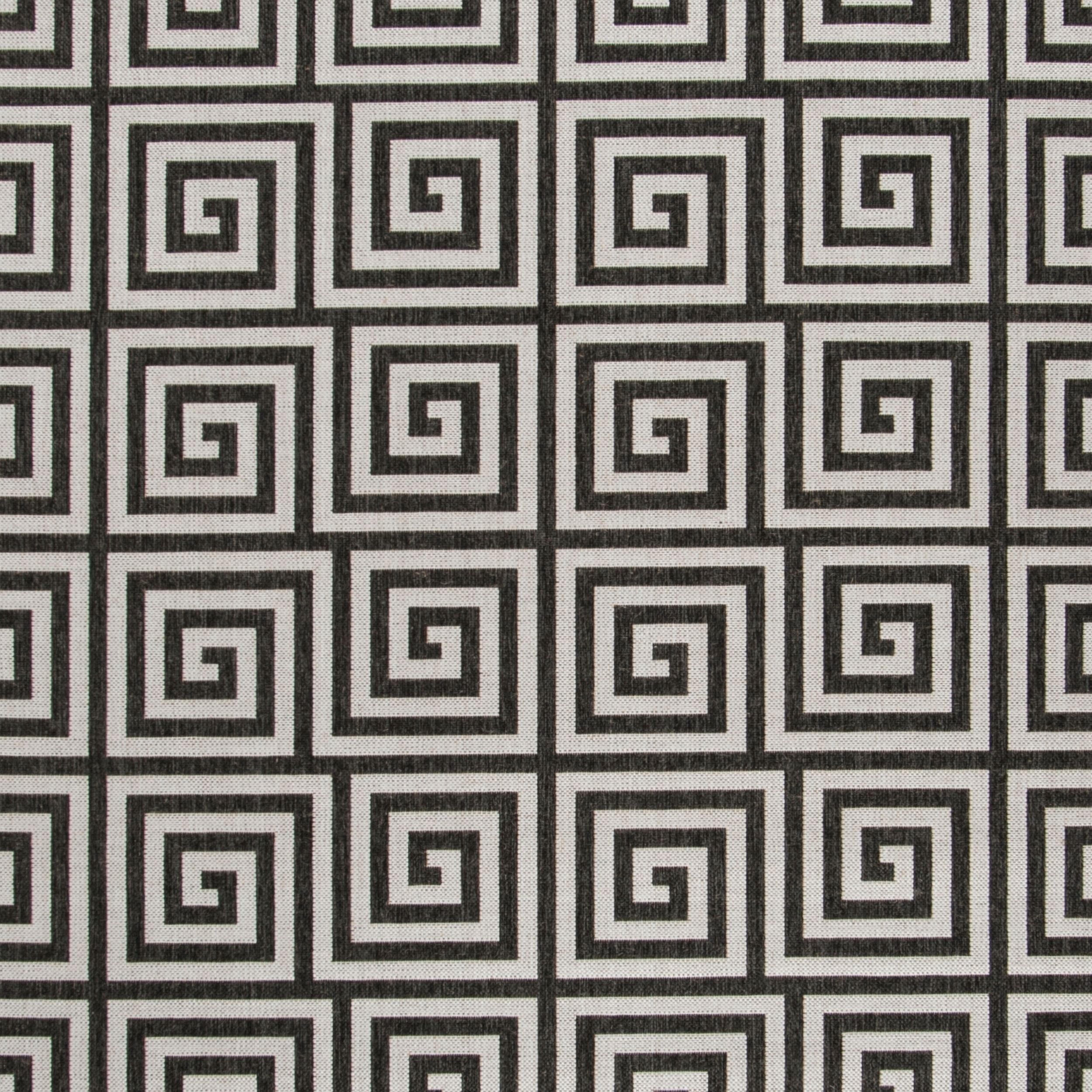 SAFAVIEH Beach House Johan Geometric Indoor/Outdoor Area Rug, Light Grey/Charcoal, 9' x 12'