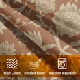 thumbnail image 2 of Vintage Floral Print Pillow Covers 18x18 Inch Farmhouse Flowers Pattern Decorative Throw Pillow Covers Set of 2 Brown Pillowcases for Couch Holiday Party Picnic Dinner Decor, 2 of 3