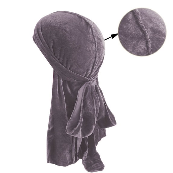 Unisex Men Lady Casual Velvet Silk Breathable Bandana Hat Turban Caps Doo Durag Headwear New Fashion