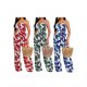 thumbnail image 5 of TRKIYQC Mono largo para mujer con cinturón, mameluco fruncido con estampado de hojas sin tirantes, mono con pantalones largos de pierna ancha de verano para mujer TRKIYQC perder, 5 of 5
