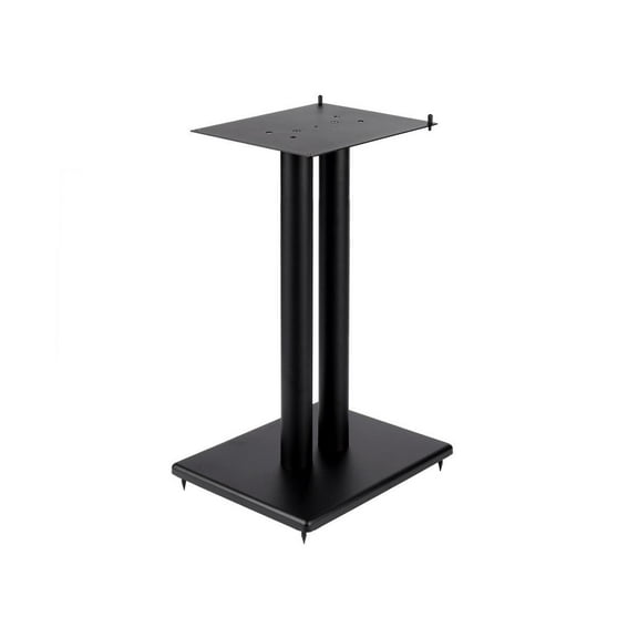 Monoprice Monolith 28in Steel Speaker Stand with Adjustable Top Plate (Each) Hold Speakers Weighing Up To 75 Pounds, Scratch‑Resistant, Perfect For Center or Bookshelf Speakers