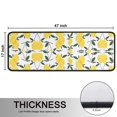 thumbnail image 5 of Kitchen Rugs Sets Of 2,Yellow Lemon Fruit Leaves White Pattern Anti Fatigue Kitchen Mat Rugs Non Slip Washable,Decorative Kitchen Floor Mats for Kitchen,Sink,Laundry,17"x47"+17"x47", 5 of 5