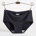 thumbnail image 1 of Ropa interior de seda de hielo para mujer, sin costuras, de una pieza, transpirable, de cintura media, sexy, bragas para mujer, 1 of 5
