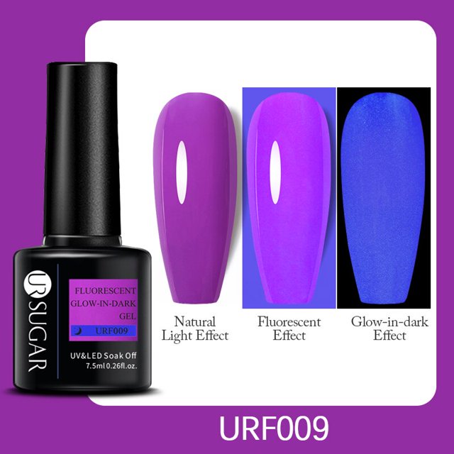 Azúcar UR, esmalte de uñas de Gel fluorescente reflectante, amarillo neón, rosa, rojo, purpurina, semipermanente, barnices de uñas LED UV Tan Jianjun unisex