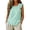 Mint Green, variant on Womens Ruffled Strap Tanks Tops Round Neck Sleeveless Linen Material Casual Everyday Summer Blouses Pink S