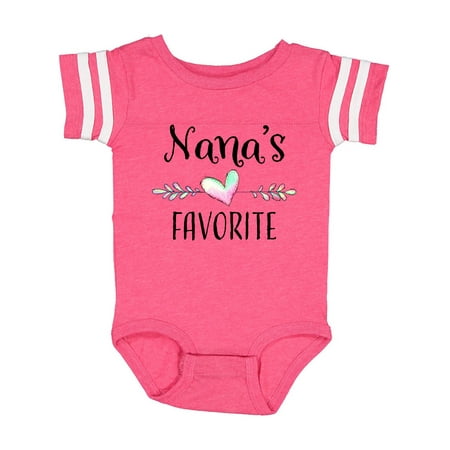

Inktastic Nana s Favorite- Heart Grandchild Gift Baby Boy or Baby Girl Bodysuit