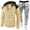 Yellow*, variant on RUTAYY Men's Outfits Sports Suit Spring Winter Long Sleeve Hooded Sweatshirt and Pants Elegant Holiday Sets
