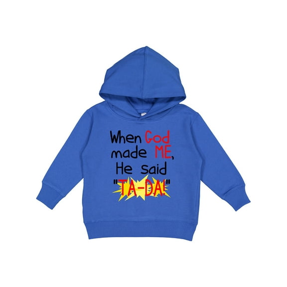 Inktastic When God Made Me Toddler Hoodie