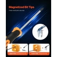 thumbnail image 4 of Magnetic Screwdriver Set, 12-Piece with 5 Phillips & 5 Slotted Tips, Magnetizer Demagnetizer Tool for Electronics Repair, 4 of 11